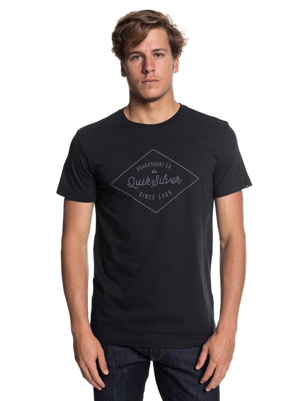 quiksilver, Classic Amethyst - T Shirt col rond, BLACK (kvj0) 0 Classic Amethyst - T Shirt col rond Noir EQYZT04779 Quiksilver