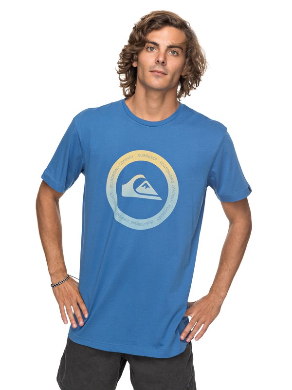 quiksilver, Classic Kahu - T Shirt col rond, BRIGHT COBALT (bpc0) 0 Classic Kahu - T Shirt col rond Bleu EQYZT04782 Quiksilver