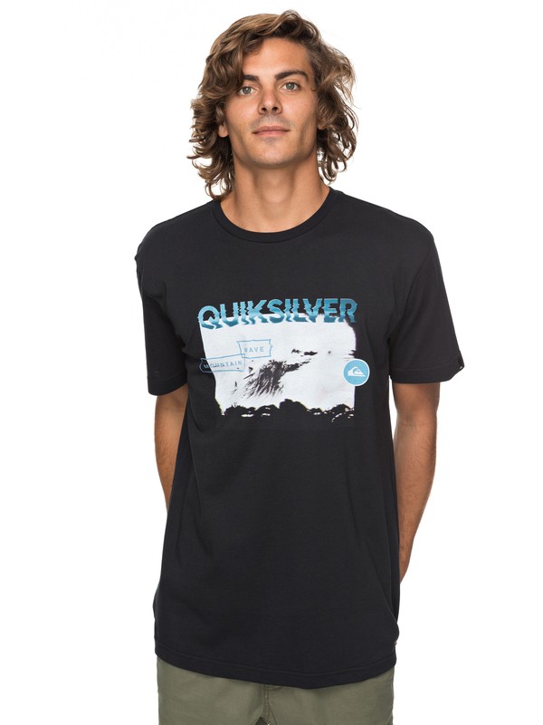 quiksilver, Classic Black Horizon - T Shirt col rond, BLACK (kvj0) 0 Classic Black Horizon - T Shirt col rond Noir EQYZT04783 Quiksilver