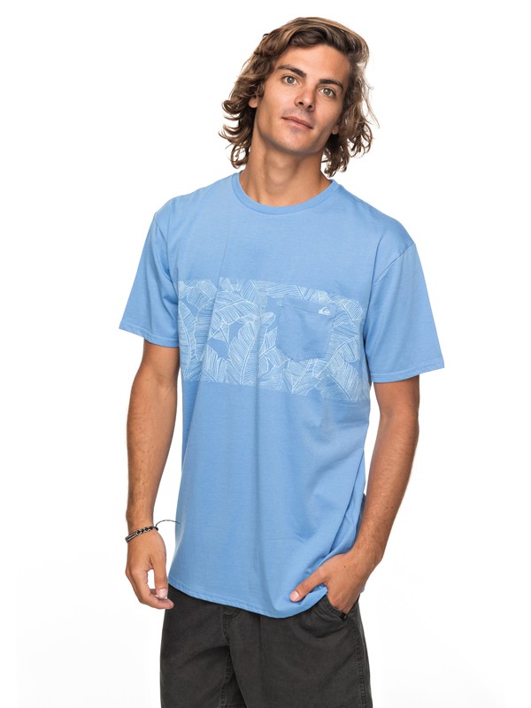 quiksilver, Mantra Right - T shirt avec poche, SILVER LAKE BLUE (bjq0) 0 Mantra Right - T shirt avec poche Bleu EQYZT04790 Quiksilver