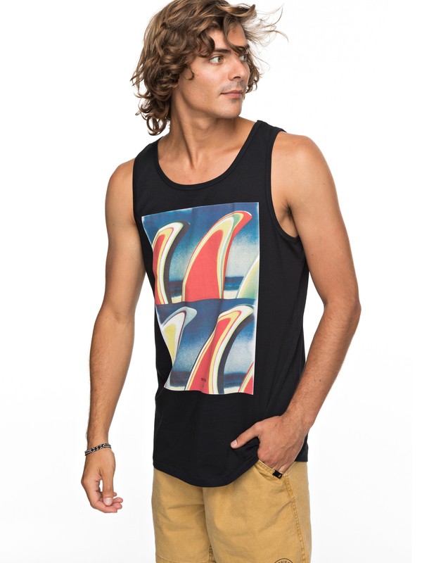 quiksilver, Fin Fanatic - Haut sans manches, BLACK (kvj0) 0 Fin Fanatic - Haut sans manches Noir EQYZT04806 Quiksilver