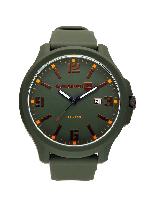 quiksilver, Beluka Silicone Watch, ARMY GREEN (arm) 0 Beluka Silicone Watch M154BS Quiksilver