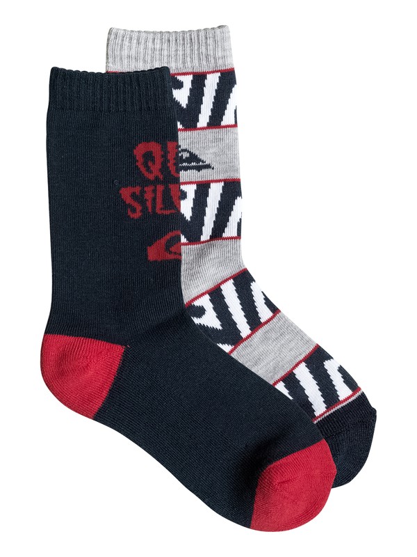 quiksilver, Mountain - Pack de 2 - chaussettes, HEATHER GREY (sgrh) 0 Mountain - Pack de 2 - chaussettes PS083707D Quiksilver