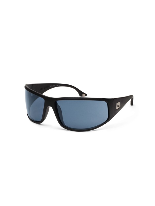 quiksilver, Akka Dakka Polarized Sunglasses, SHINY BLACK / OCEAN (b42) 0 Akka Dakka Polarized Sunglasses QEMP008 Quiksilver