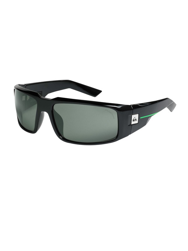 quiksilver, Cruise Polar Sunglasses, SHINY BLACK / OCEAN (b42) 0 Cruise Polar Sunglasses QEMP012 Quiksilver