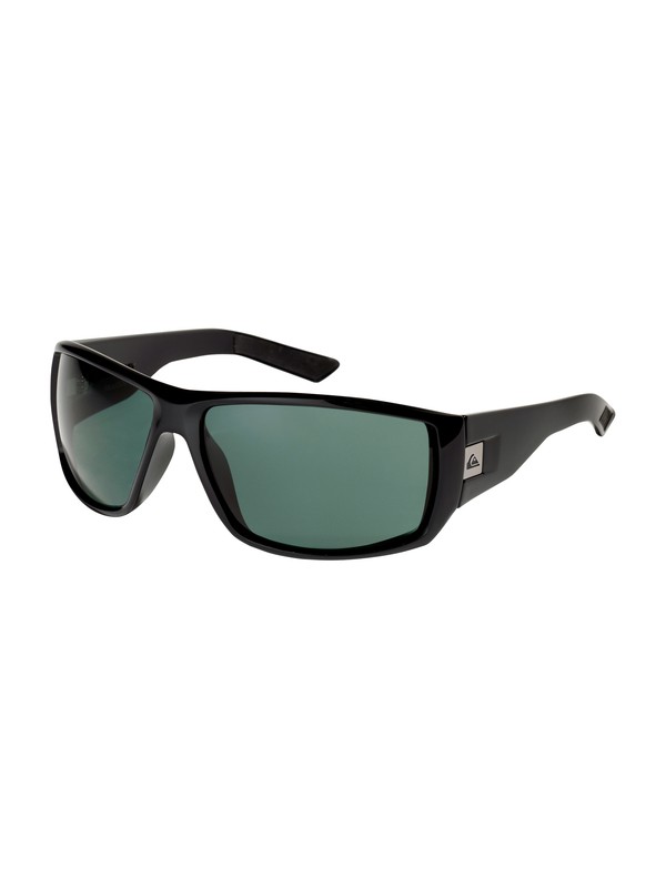 quiksilver, Burnout Polarized Sunglasses, BLACK / POLAR GREEN (420) 0 Burnout Polarized Sunglasses QS1179P Quiksilver