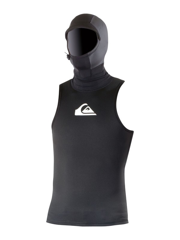 quiksilver, Syncro Poly Pro Hooded Vest, BLACK (blk) 0 Syncro Poly Pro Hooded Vest SA028MF Quiksilver