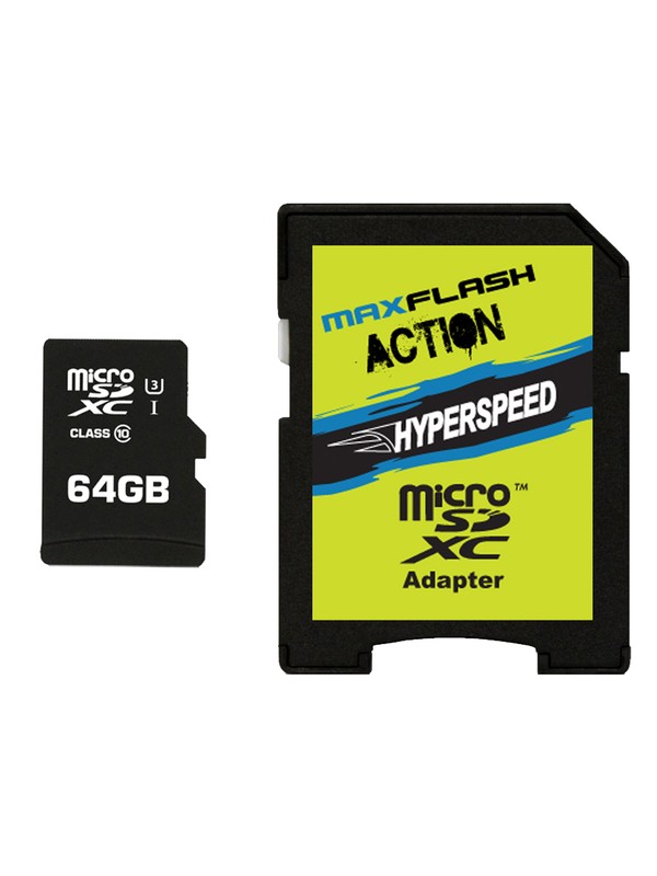 quiksilver, MaxFlash Action Hyperspeed 64GB MicroSD Card, ASSORTED (ast) 0 MaxFlash Action Hyperspeed 64GB MicroSD Card SD64HYP DC Shoes