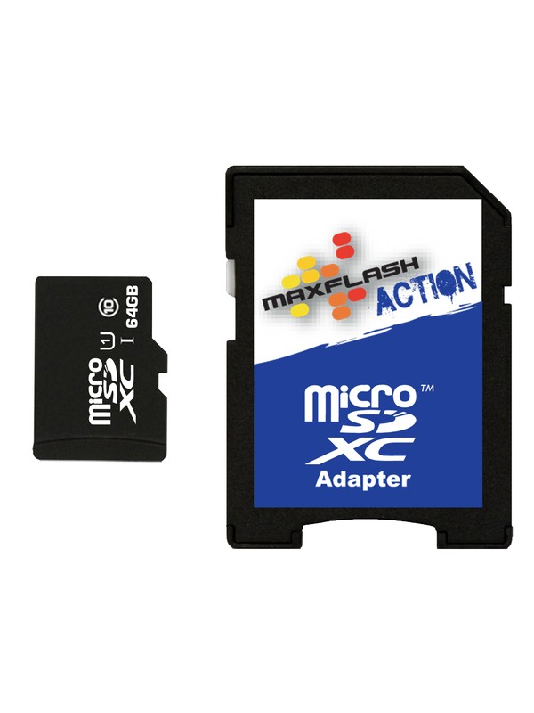 quiksilver, MaxFlash Action 64GB MicroSD Card, ASSORTED (ast) 0 MaxFlash Action 64GB MicroSD Card SD64MICRO DC Shoes