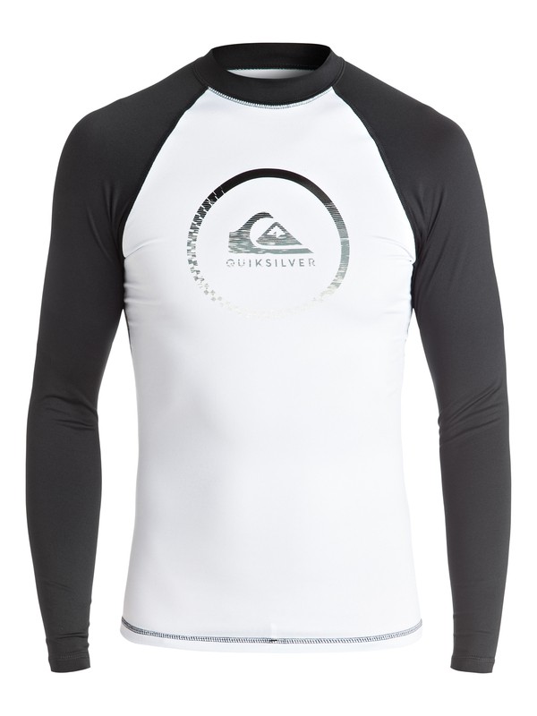quiksilver, Active - Lycra à manches longues, WHITE/BLACK (xwwk) 0 Active - Lycra à manches longues Blanc UQBWR03040 Quiksilver