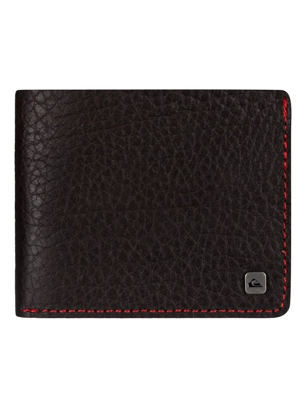 quiksilver, Flight Leather Wallet, CHOCOLATE (ctk0) 0 Flight Leather Wallet UQYAA03026 Quiksilver