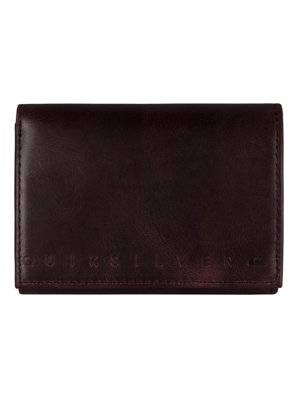 quiksilver, Trifecta Leather Wallet, CHOCOLATE (ctk0) 0 Trifecta Leather Wallet UQYAA03027 Quiksilver