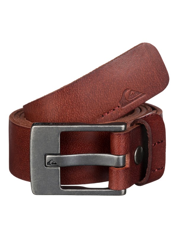quiksilver, Section Leather Belt, HENNA (cqn0) 0 Section Leather Belt UQYAA03137 Quiksilver