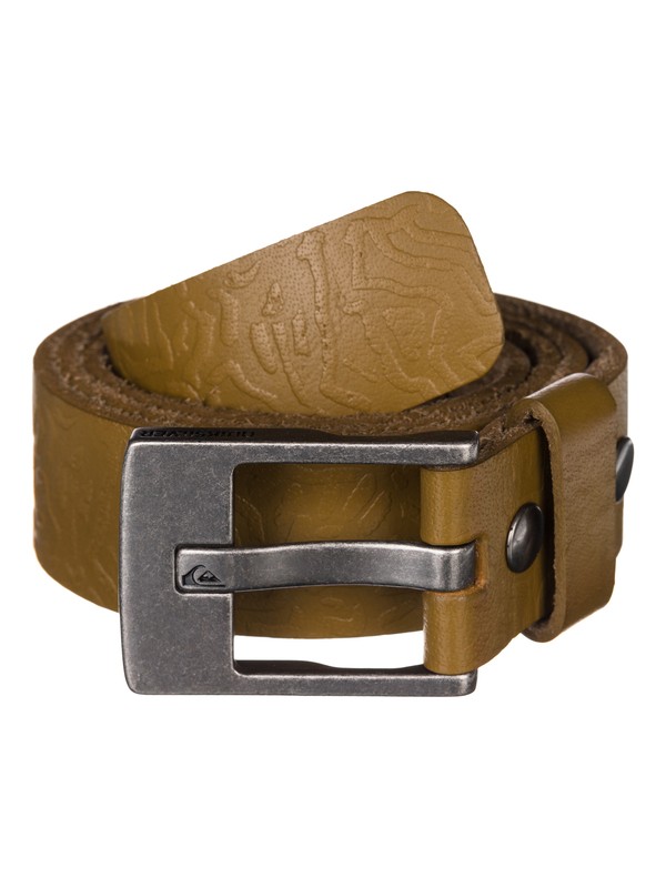 quiksilver, Warpalm Leather Belt, DULL GOLD (cne0) 0 Warpalm Leather Belt UQYAA03139 Quiksilver