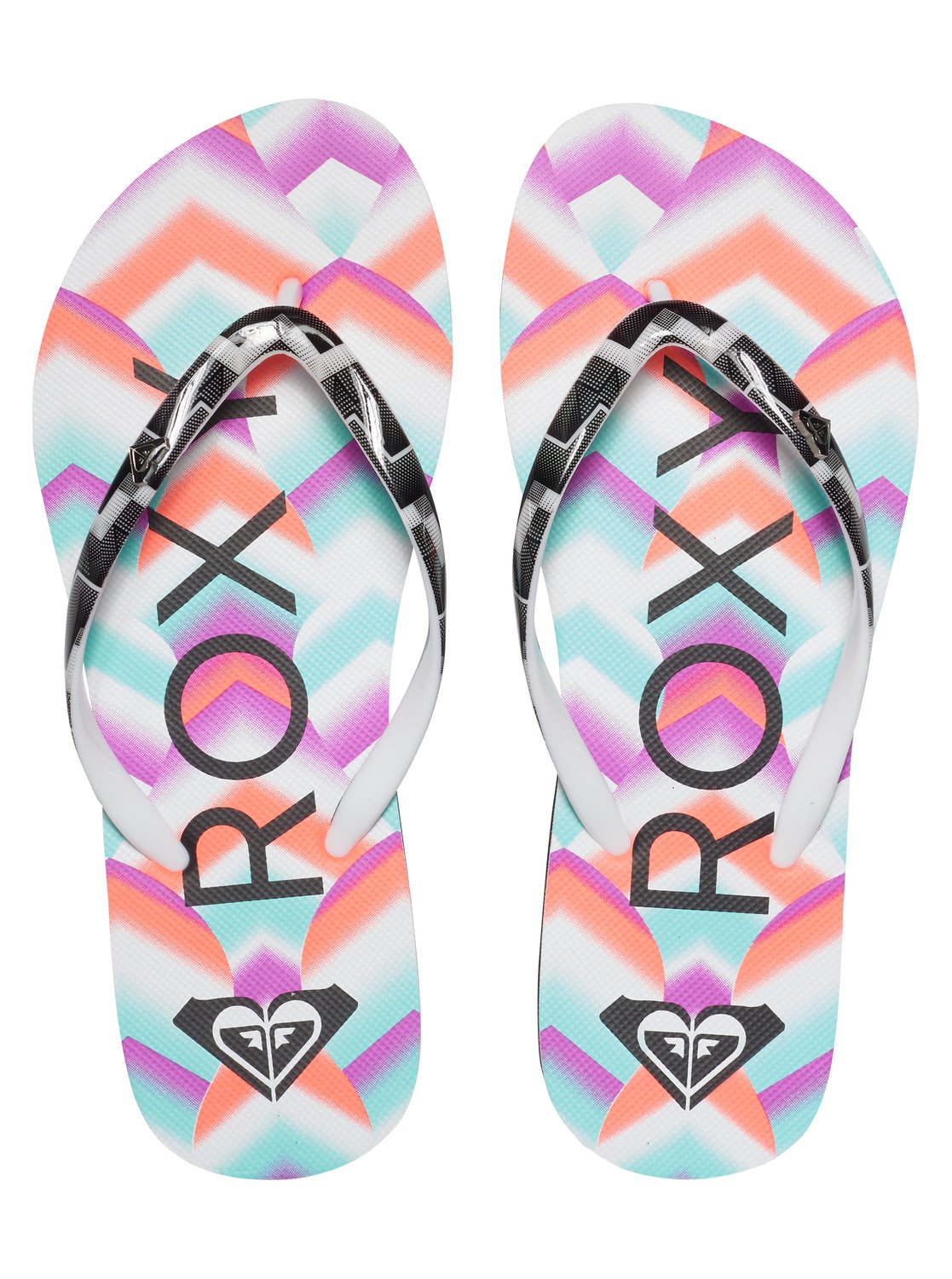 roxy rainbow flip flops