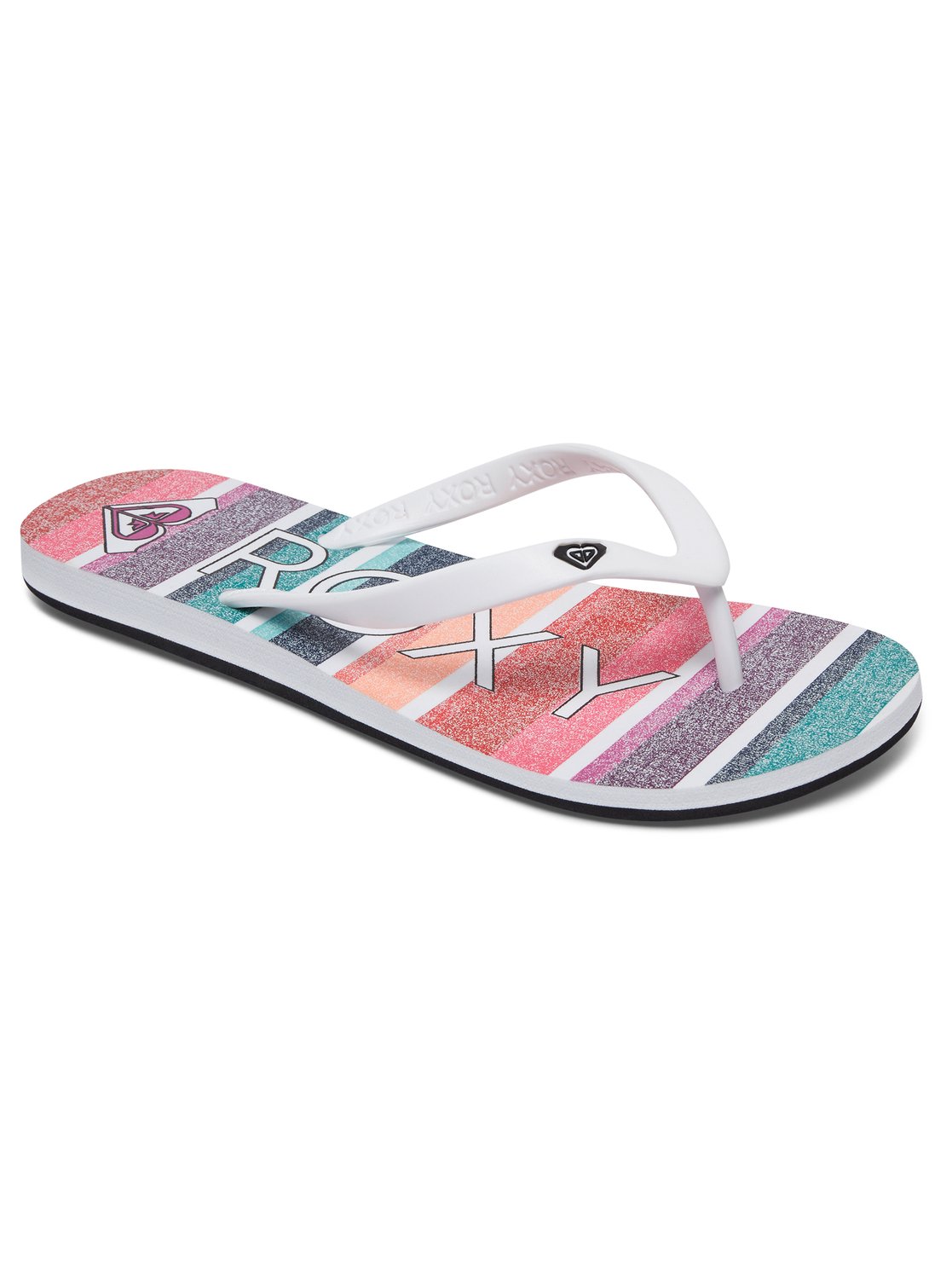 roxy white flip flops