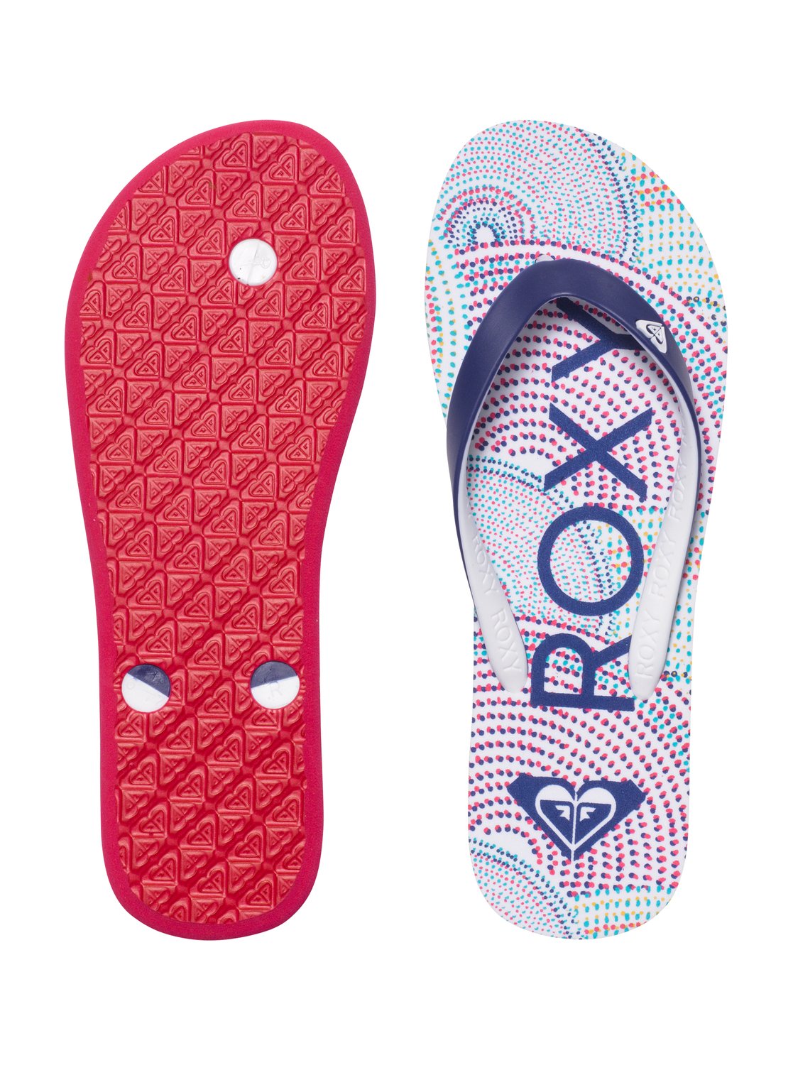 roxy white flip flops