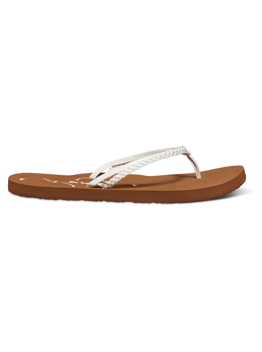 roxy white flip flops