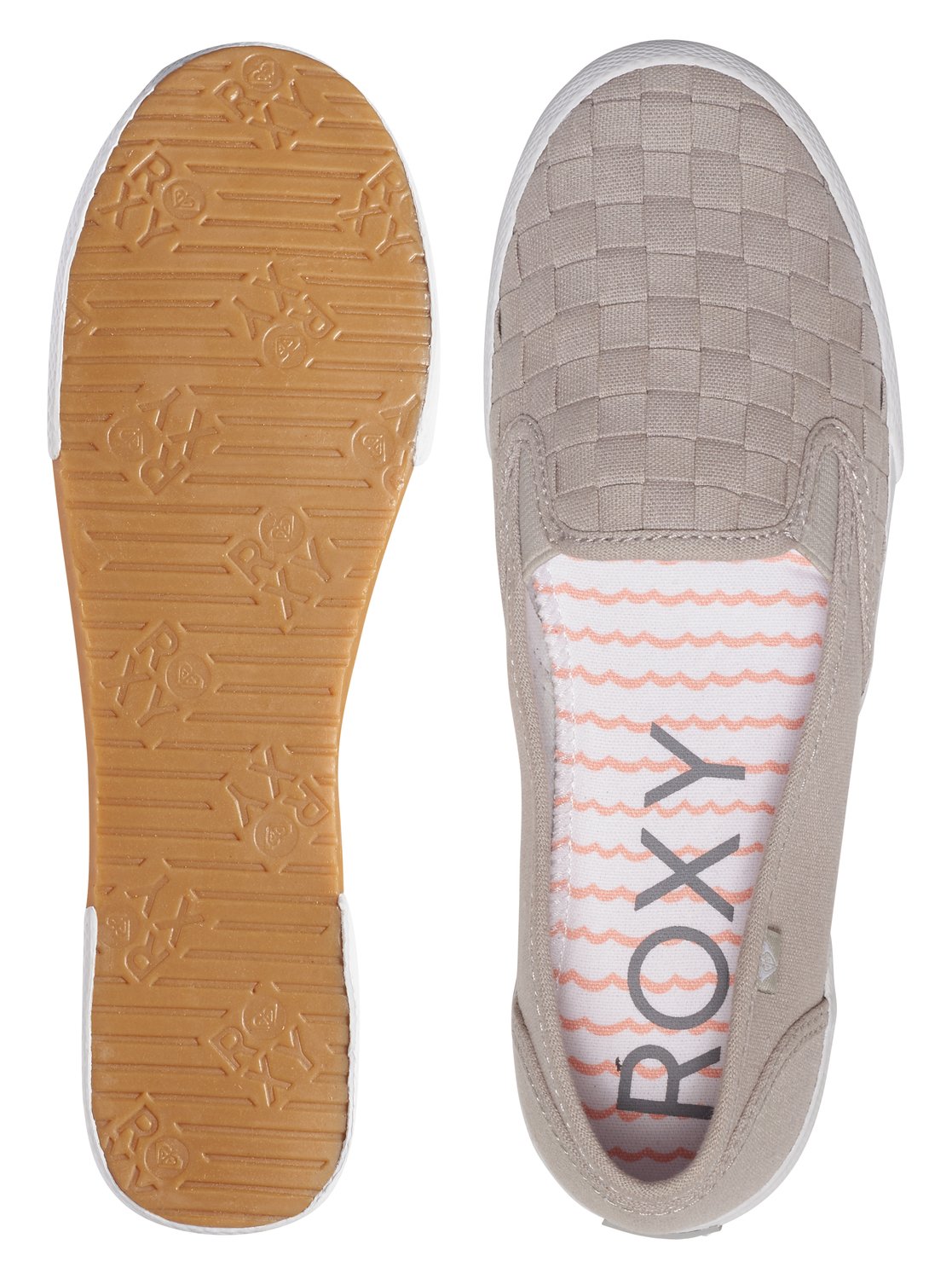 roxy grey slip on shoes