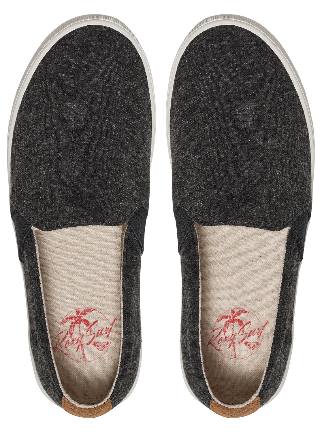 black roxy slip on shoes