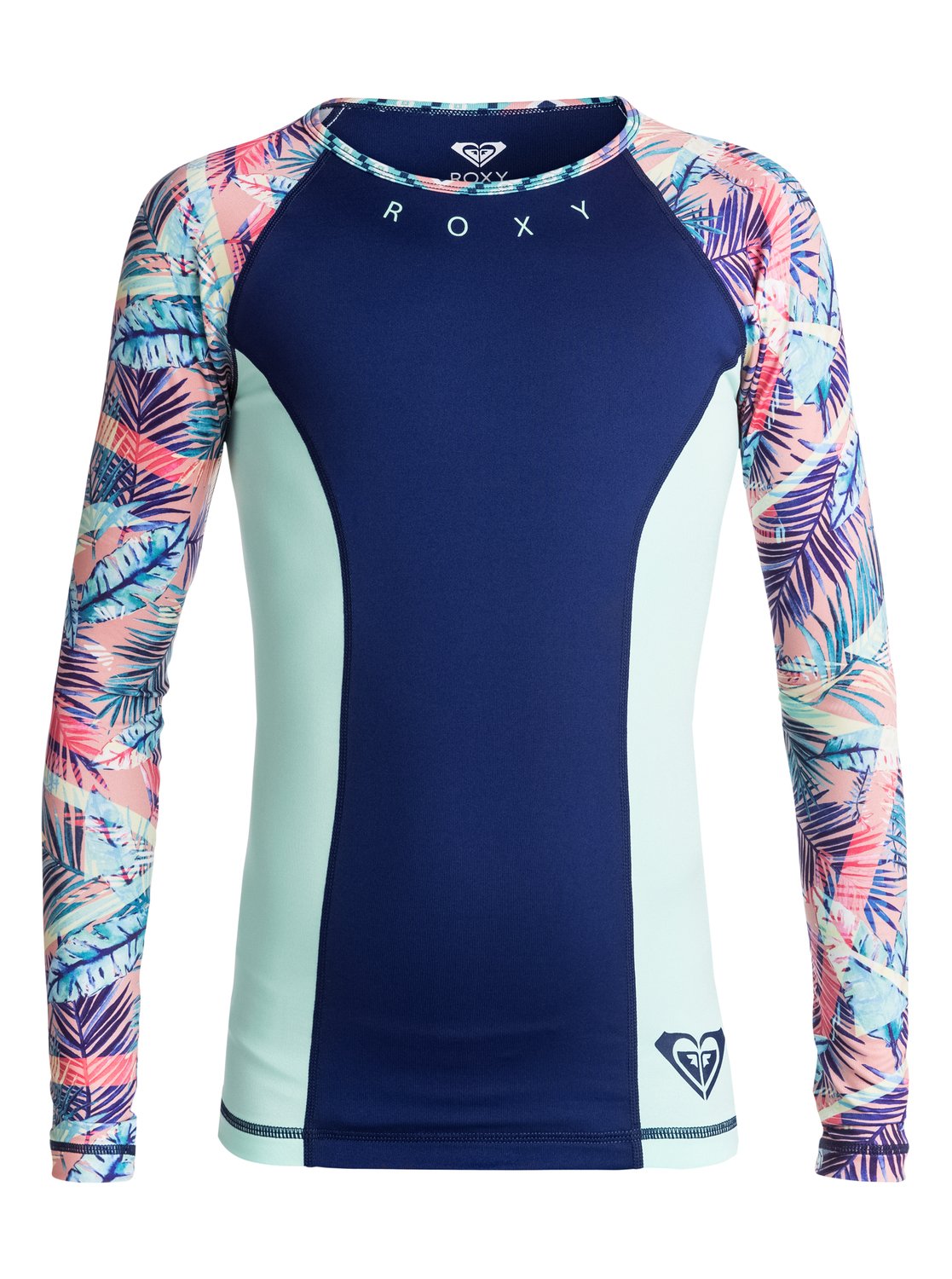 Girls 714 Four Shore Long Sleeve Rashguard ERGWR03039 Roxy