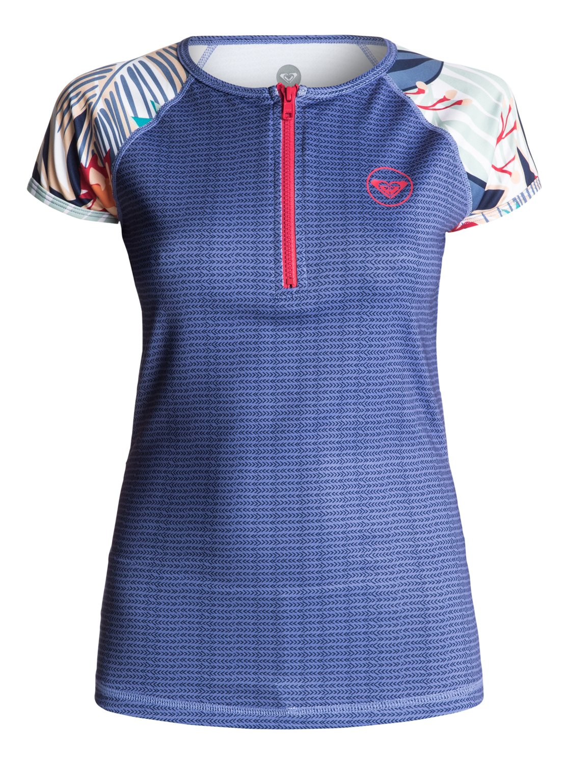 Bliss Short Sleeve Zip Rashguard ERJWR03037 Roxy