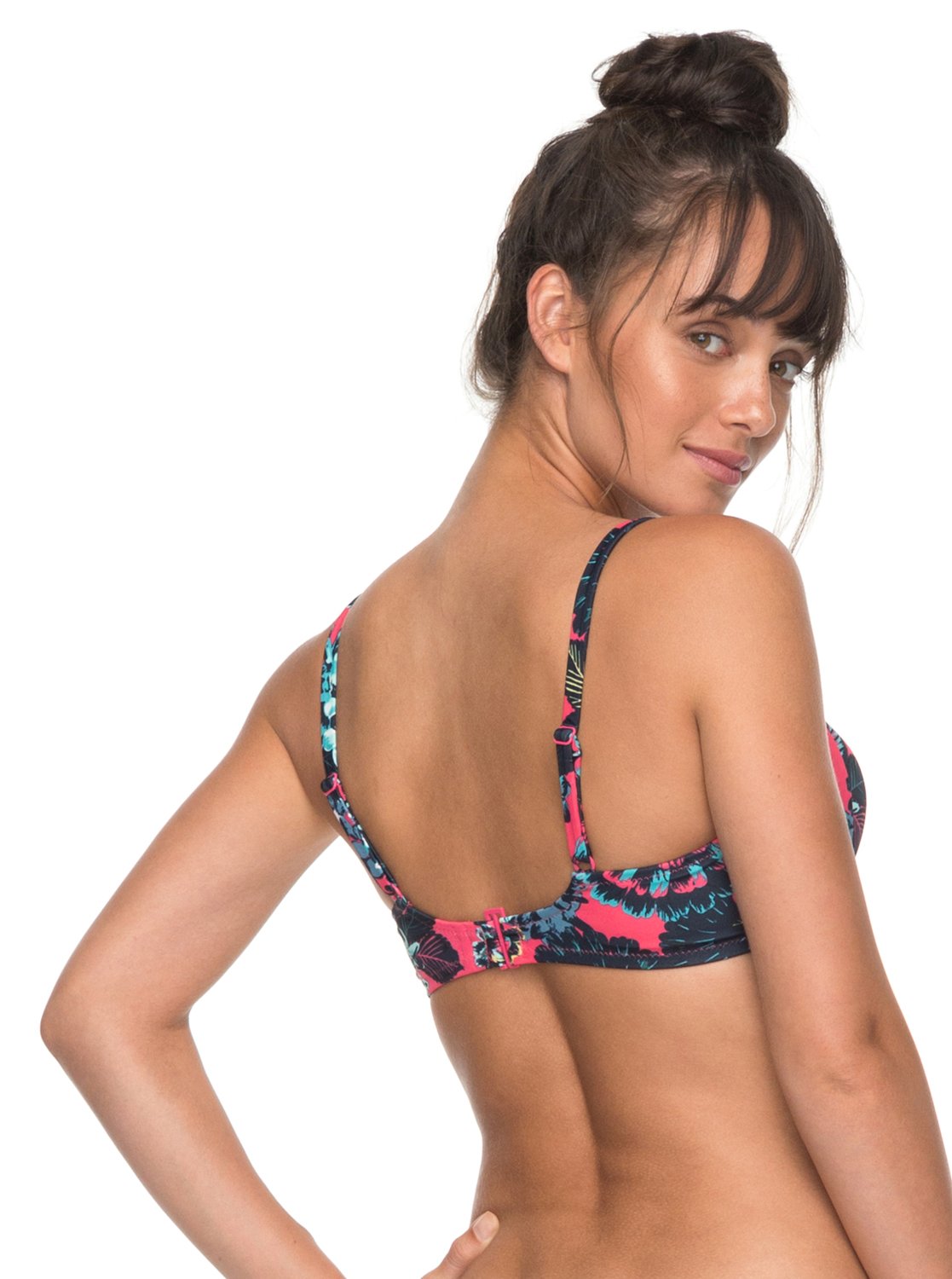 Salty Roxy D Cup Bra Bikini Top Roxy