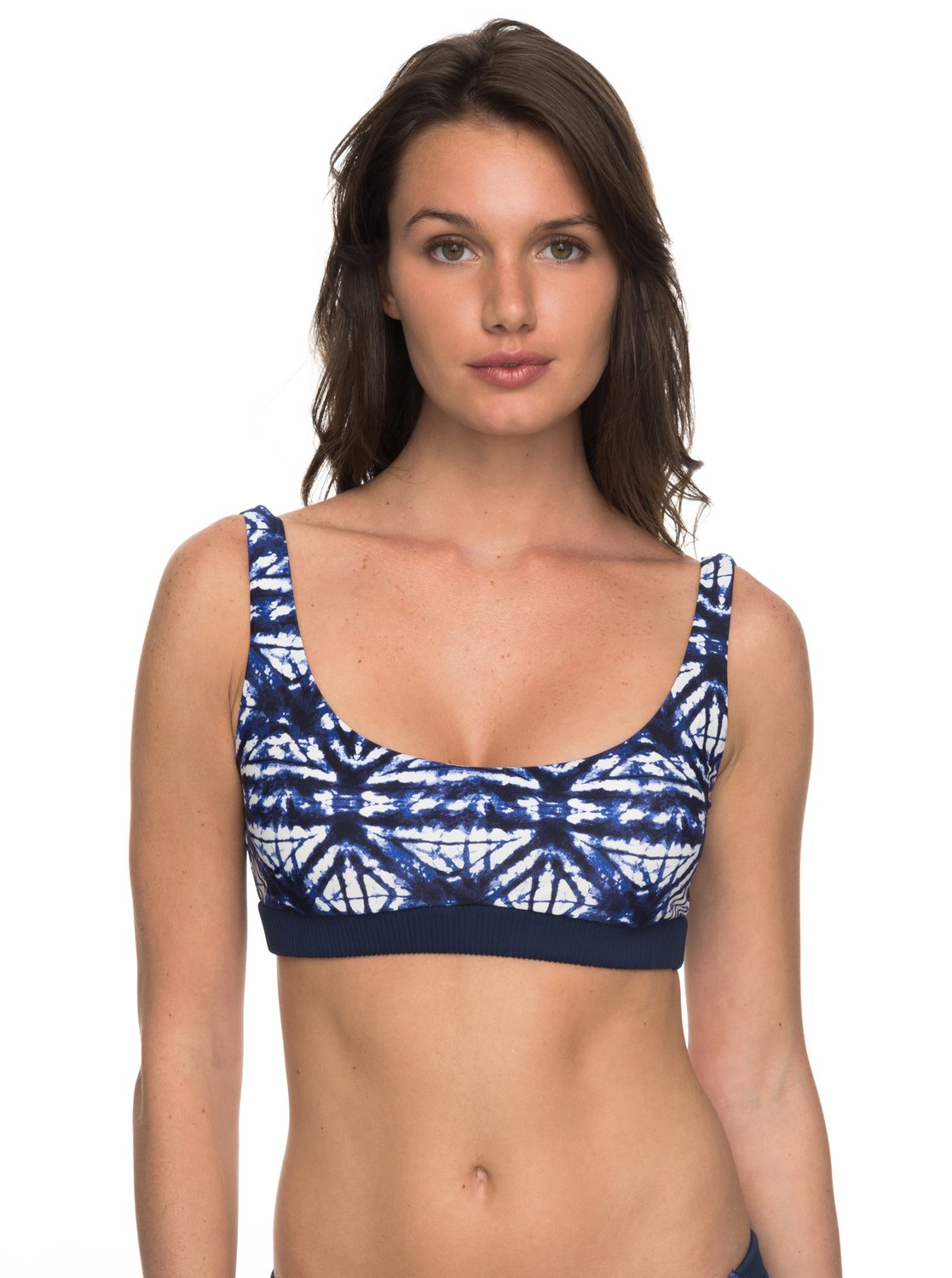 Women Strapless Push Up Bra Tops Low Waist Thong Floral Print Bikini Swimsuit-in Bikinis Set 