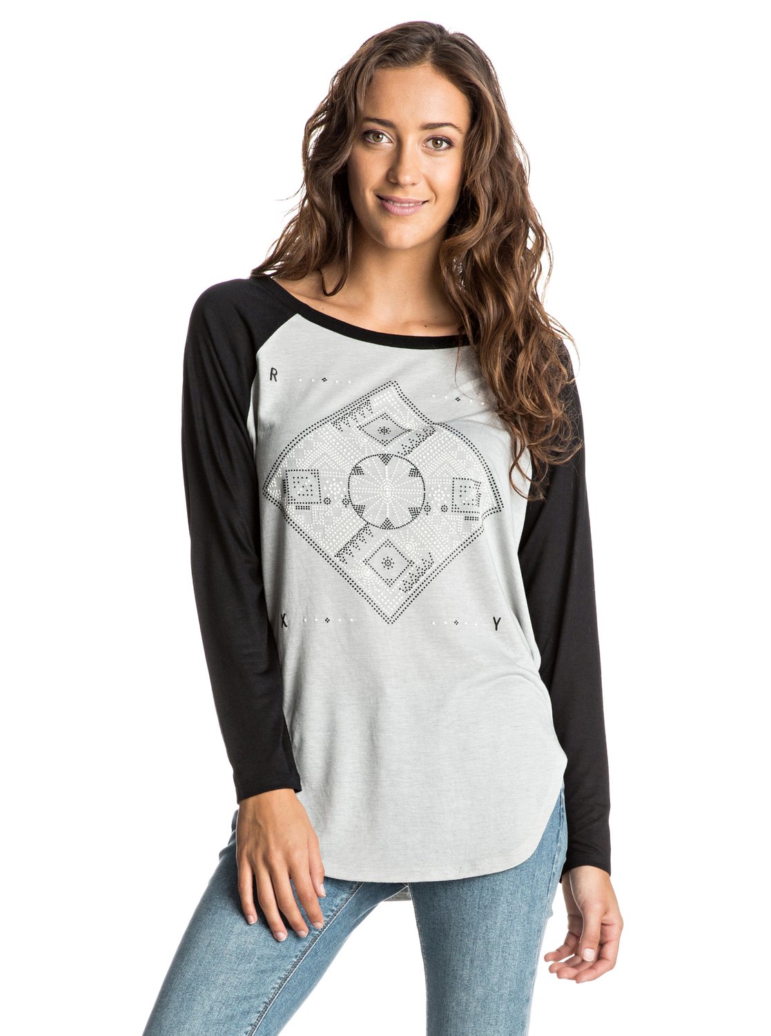 Футболка женская с длинным рукавом Naminori Pointillism Raglan Футболка женская с длинным рукавом Naminori Pointillism Raglan <br>