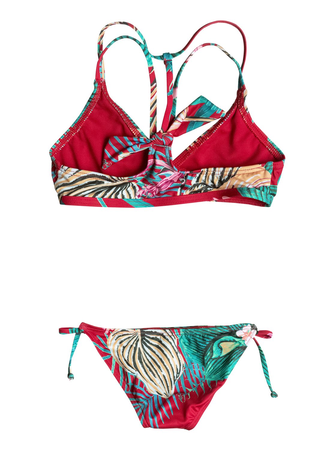 Girls 2 6 Cuba Gang Athletic Tri Bikini Set ERLX203028 Roxy