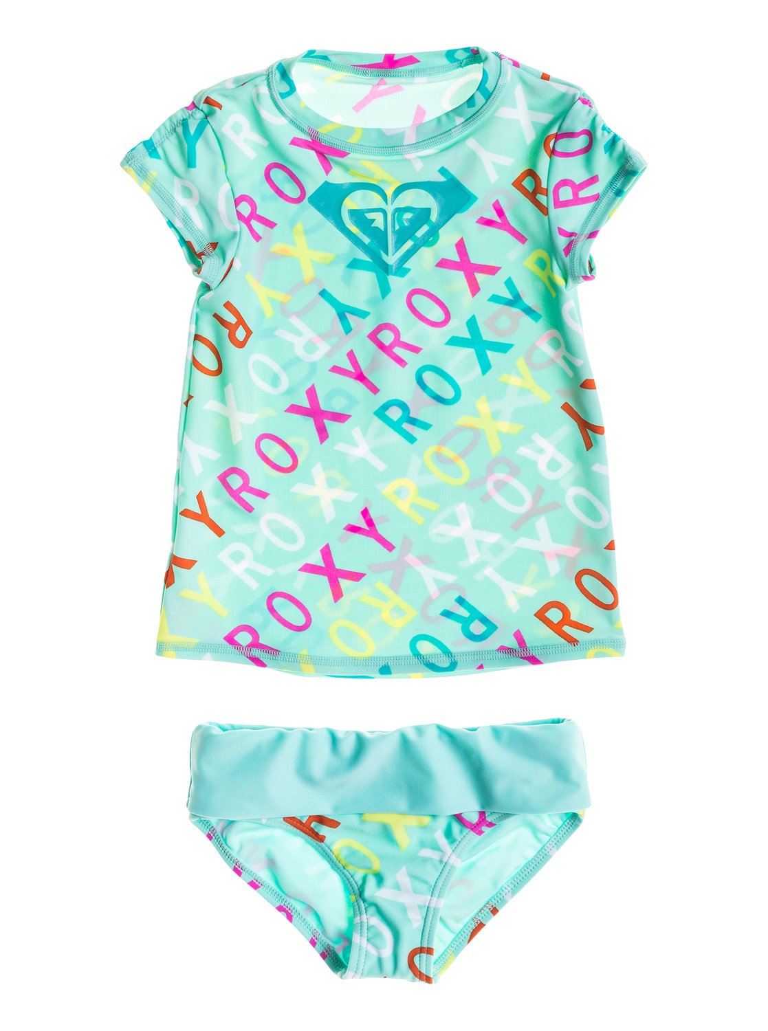 Girl's 26 Logo Rashguard Set RRS58616 Roxy