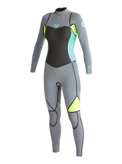 Syncro LFS 4/3mm Back Zip Wetsuit Syncro LFS 4/3mm Back Zip WetsuitЖенский гидрокостюм со спинной молнией 4/3 мм Syncro от ROXY.ХАРАКТЕРИСТИКИ: крой – стимер с длинным рукавом, молния – спинная, толщина – 4/3 мм, неопрен FN Lite – его структура из множества нанопузырьков воздуха обеспечивает ему малый вес и при этом позволяет эффективно удерживать тепло.СОСТАВ: 92% нейлон/полиамид, 8% эластан.<br>
