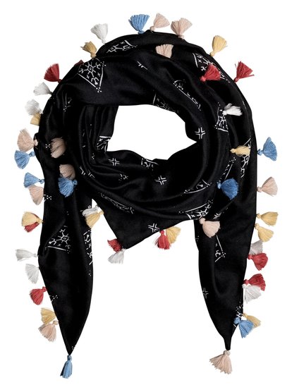 roxy, Шарф Bee Hie, ANTHRACITE TRIBAL VOICE RG (kvj2) Bee Hie - Square Scarf ERGAA03028