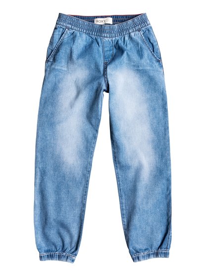 roxy, Штаны для бега для девочек Make You Happy, MED BLUE WASH (blc0) Make You Happy - Joggers ERGDP03021