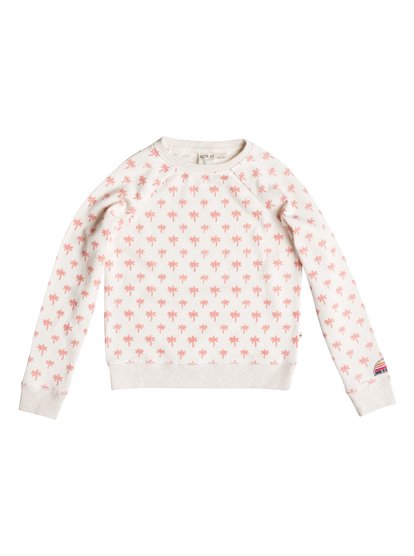 roxy, Свитшот для девочек Wonderful Life, LITTLE PALM COMBO SAND PIPER (wcd6) Wonderful Life - Sweatshirt ERGFT03133