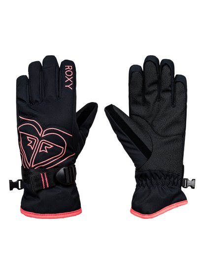 roxy, Сноубордические перчатки Poppy, TRUE BLACK (kvj0) Poppy - Snowboard/Ski Gloves ERGHN03010