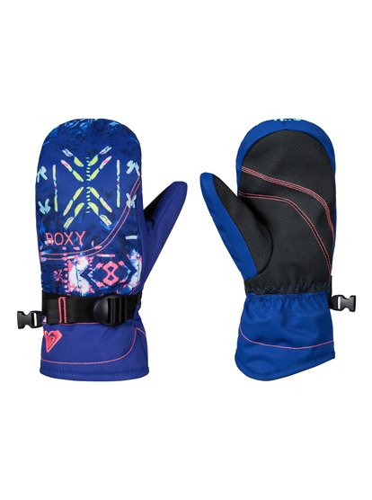 roxy, Сноубордические перчатки ROXY Jetty, SODALITE BLUE_HAVELI IKAT (byb7) ROXY Jetty - Snowboard/Ski Gloves ERGHN03013