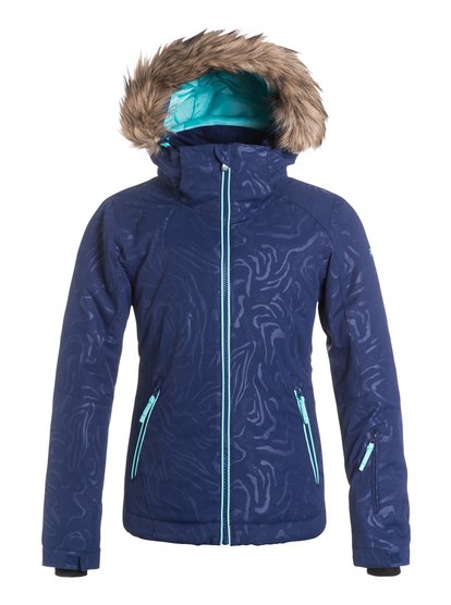 roxy, Сноубордическая детская куртка Jet Ski Solid, BLUE PRINT (bsq0) Jet Ski Solid - Snowboard Jacket ERGTJ03018
