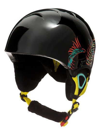 roxy, Сноубордический шлем Misty, TRUE BLACK_NEON PALMS (kvj3) Misty - Snowboard/Ski Helmet ERGTL03005