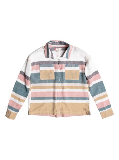 roxy, Рубашка с длинным рукавом Unexpected Beauty, MARSHMALLOW BLANKET STRIPE (wbt3) Unexpected Beauty - Long Sleeve Shirt ERGWT03021