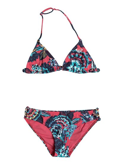 roxy, Бикини Let The Surf, ROUGE RED MAHNA MAHNA (mlj5) Let The Surf - Tiki Tri Bikini Set ERGX203118