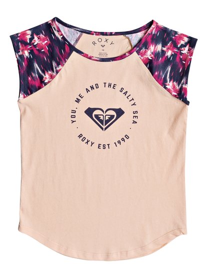roxy, Футболка Late Nights, DRESS BLUES NEON WATERFALL (mlj1) Late Nights - Cap Sleeve T-Shirt ERGZT03269