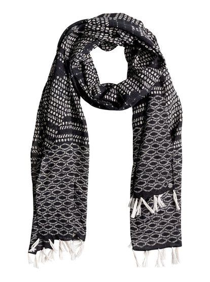 roxy, Шарф Happiest Day, TRUE BLACK (kvj0) Happiest Day - Cotton Scarf ERJAA03158