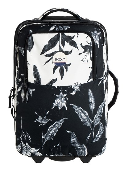roxy, Небольшой чемодан на колесах Roll Up 35L, ANTHRACITE LOVE LETTER (kvj8) Roll Up 35L - Wheelie Cabin Bag ERJBL03094