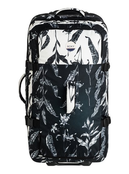 roxy, Большой чемодан на колесах Fly Away Too 100L, ANTHRACITE LOVE LETTER (kvj8) Fly Away Too 100L - Large Wheelie Suitcase ERJBL03095