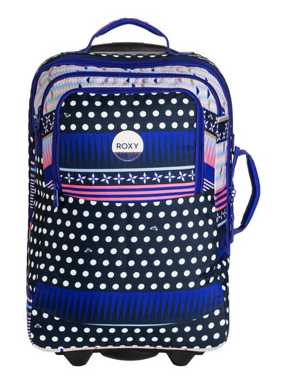 roxy, Небольшой чемодан на колесах Wheelie 35L, DRESS BLUES WINTERY GEO (btk1) Wheelie 35L - Wheelie Cabin Bag ERJBL03098