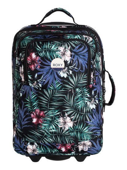 roxy, Небольшой чемодан на колесах Wheelie 35L, ANTHRACITE SWIM BELHARRA FLOWE (kvj6) Wheelie 35L - Wheelie Cabin Bag ERJBL03098