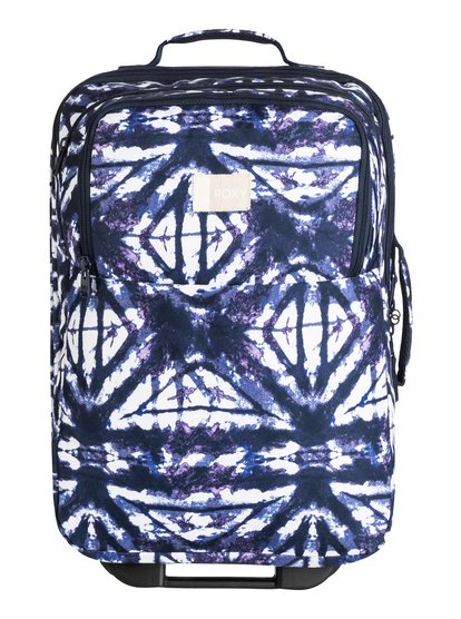 roxy, Чемодан на колесах Wheelie 35L, DRESS BLUES GEOMETRIC FEELING (btk6) Wheelie - Wheeled Cabin Suitcase ERJBL03114