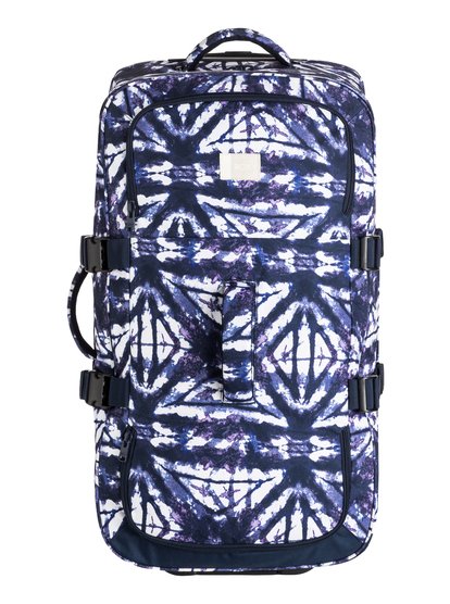 roxy, Большой чемодан на колесах In The Clouds 85L, DRESS BLUES GEOMETRIC FEELING (btk6) In The Clouds - Large Wheeled Suitcase ERJBL03116