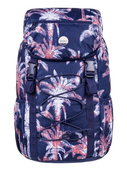 roxy, Рюкзак Dreamers среднего размера, BLUE DEPHTS WASHED PALM (bta6) Dreamers - Medium Backpack ERJBP03407